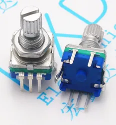 5PCS Plum handle 20mm rotary encoder coding switch / EC11 / digital potentiometer with switch 5 Pin