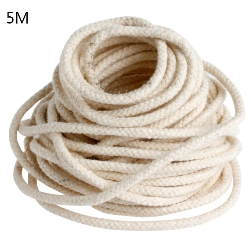 2/3/4/5/6/8mm round cotton wick burner,for Alcohol lamp torch oil wine bottle product-5m