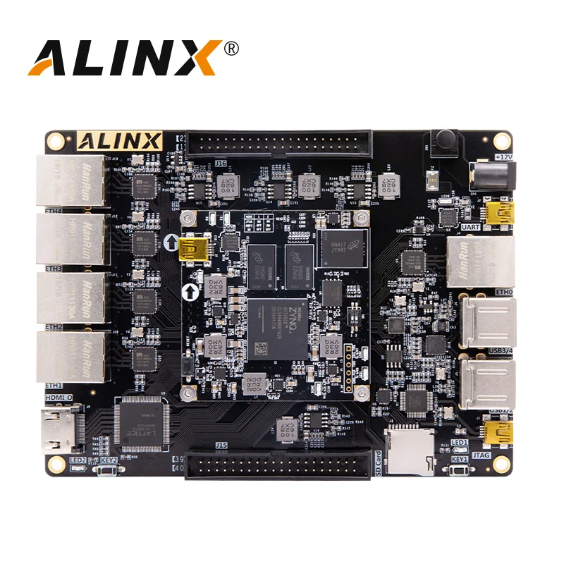 ALINX AX7021: XILINX Zynq-7000 SoC XC7Z020แขน7020 SoMs บอร์ด FPGA หลาย Gigabit Ethernet