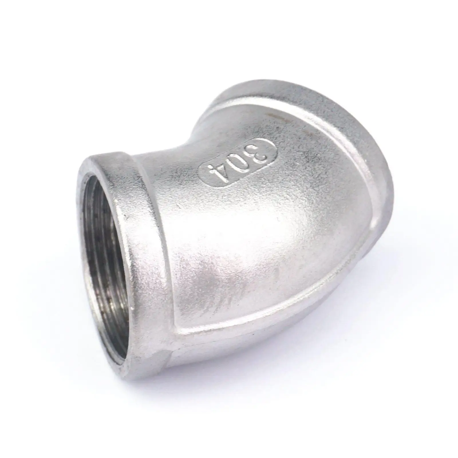 1-1/4 "BSP Innengewinde 304 Edelstahl 45 Grad Ellenbogen Rohr Fitting Anschluss wasser öl luft