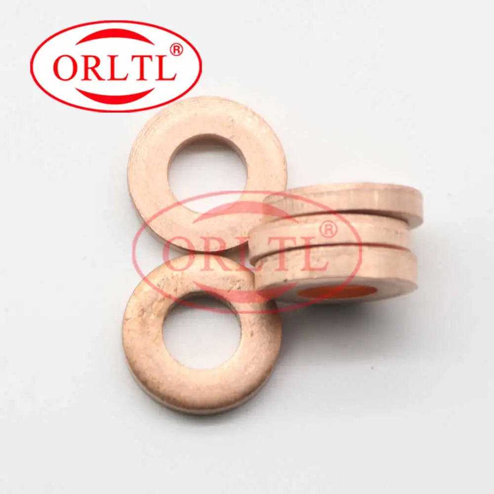 4PCS 9001-850C 7.1*15*3 3mm Injector Washer Shims Copper Rings Gasket 9001 850C 9001850C Thickness for Delphi