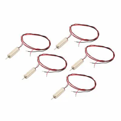 10Pcs DC 3.7V 63000RPM 2 Wires High Torque Micro Motor Magnetic Coreless Motor 4 x 12mm