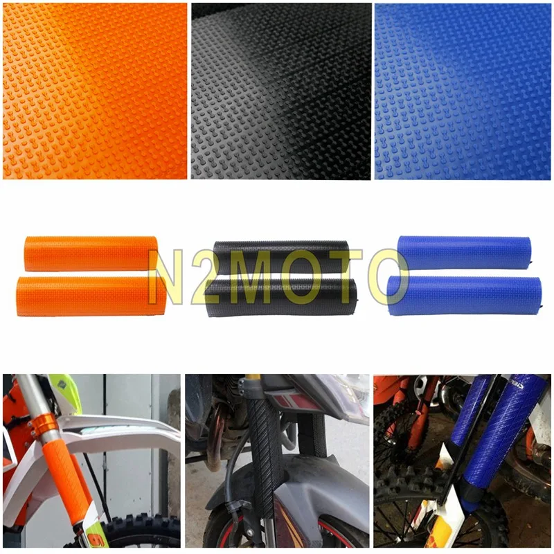 3 Color Front Fork Protector Shock Absorber Guard Wrap Cover Motorcycle For Honda Suzuki Yamaha Kawasaki Enduro Dirt Bike