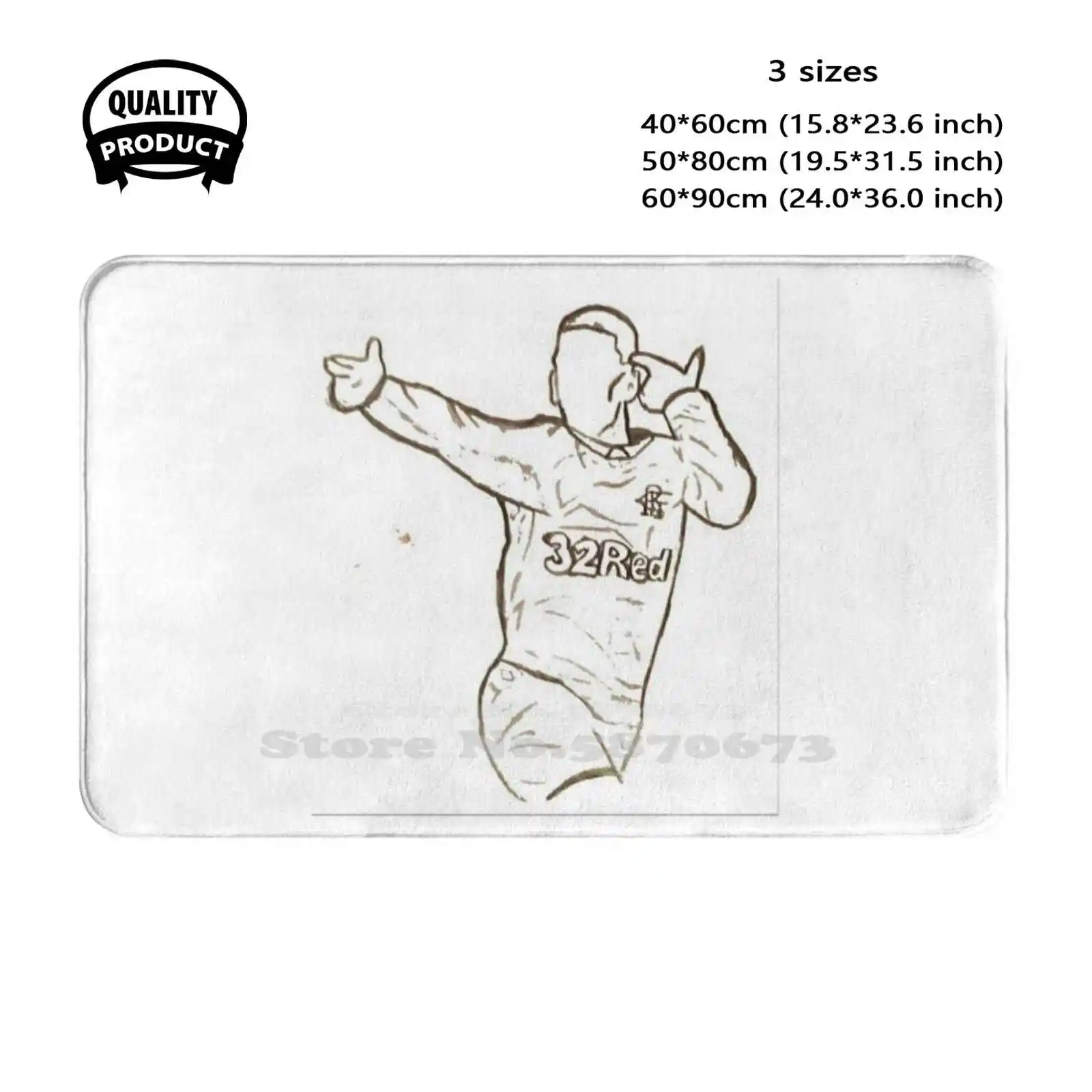 

Ryan Kent He’Ll Tear You Apart Soft Cushion Home Carpet Door Mat Car Rug Ryan Kent Rangers Watp Glasgow Scotland Football Soccer