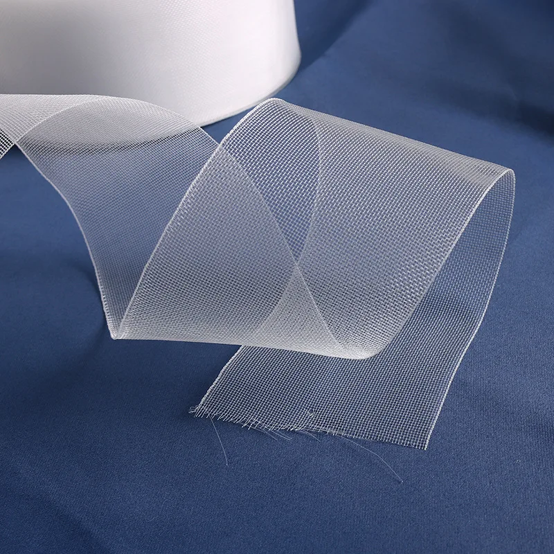 Curtain Accessories Transparent Ribbon Polyester Padded Woven Curtain Tape the Cloth Belt for Curtains Eyelets Rings cp101&B
