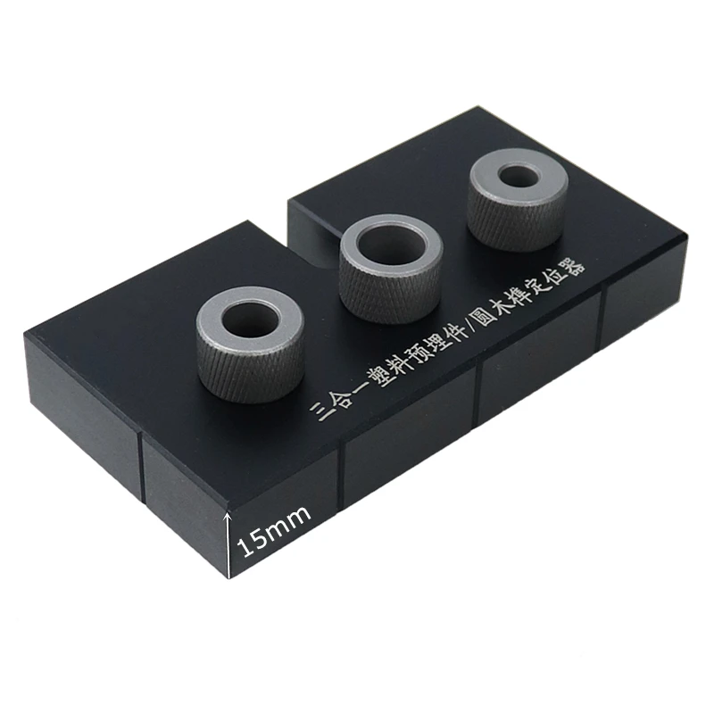 ไม้ Doweling Jig 6/8/10 มม.เจาะคู่มือตำแหน่ง Locator เจาะรูเปิดสำหรับเฟอร์นิเจอร์ DIY ข้อต่อช่างไม้เครื่องมือ