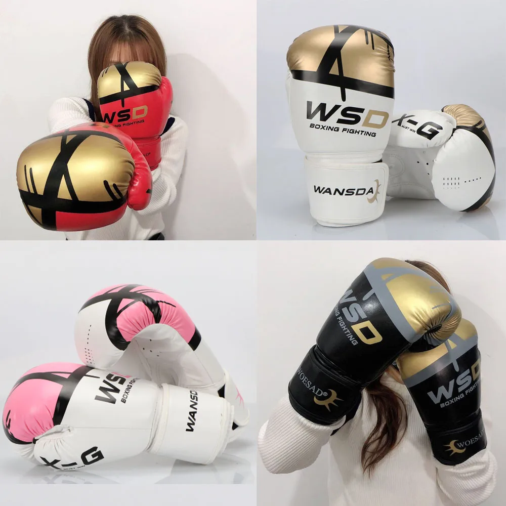 MMA Kick Boxing Gloves Men Women PU Karate Muay Thai Guantes De Boxeo Free Fight MMA Sanda Training Adult Kid Equipment перчатки