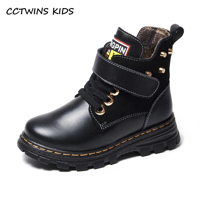 Boys Boots 2021 Winter Kids Fashion Chelsea Short Boots Rivet For Girls British Children Shoes Classic Black Thick Sole Platform