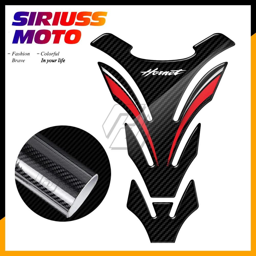 

3D Carbon-look Motorcycle Tank Pad Protector Case for Honda Hornet CB600F CB650F CB250 CB1000R