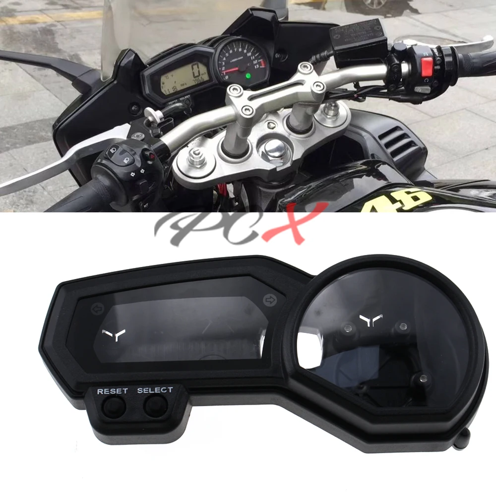 

MotorcycleSpeed Meter Instrument Case Gauges Odometer Tachometer Housing Box Cover for Yamaha FZ1 FZ1N FZ6 FZ6N SingleTurn 06-13