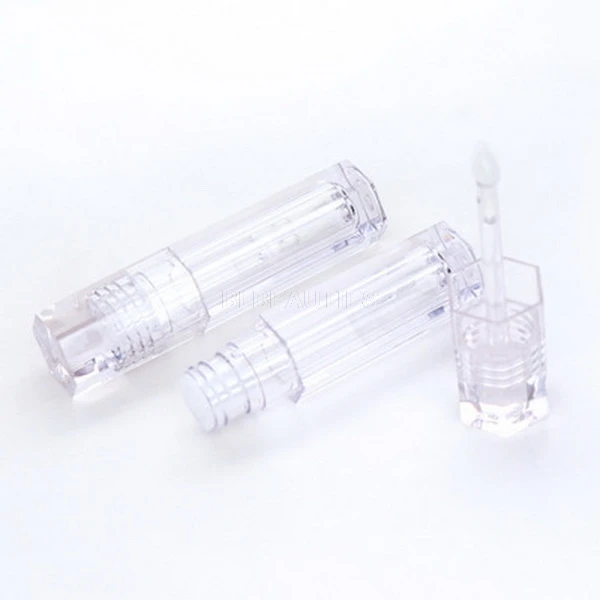 New Arriving 6.8ML Lipgloss Tubes Hexagonal Transparent Lip Gloss Tubes With Wand Empty Clear Lip Gloss Tubes L5601-1