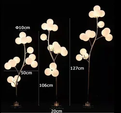 Wedding props led Cotton Road Guide t table light window wedding decoration golden iron road guide bulb decorative lamp