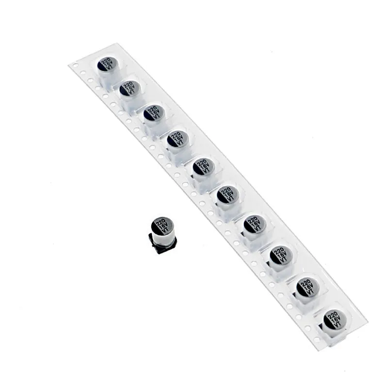 130pcs/lot 13values Each 10pcs 1uF-220uF SMD Aluminum Electrolytic Capacitor Assorted Kit Set Samples Kit