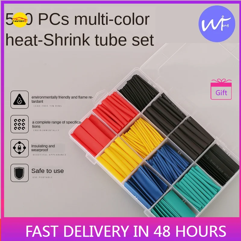 530pcs Eco-friendly Heat Shrink Tube Color   Combination