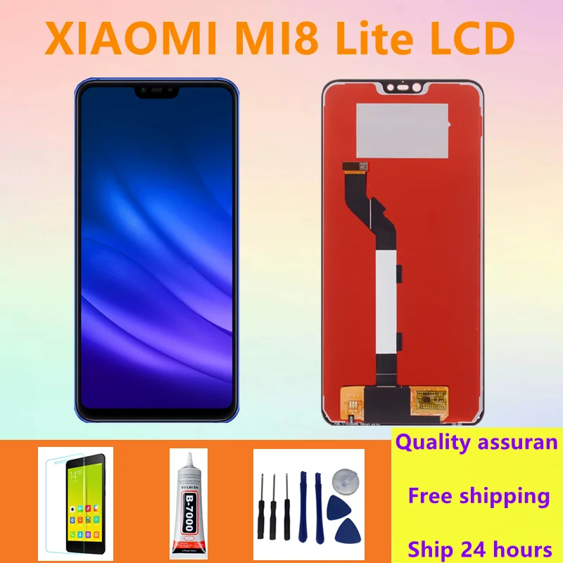 

ЖК-дисплей с сенсорным экраном и дигитайзером в сборе с рамкой для Xiaomi Mi 8 Lite Mi 8X
