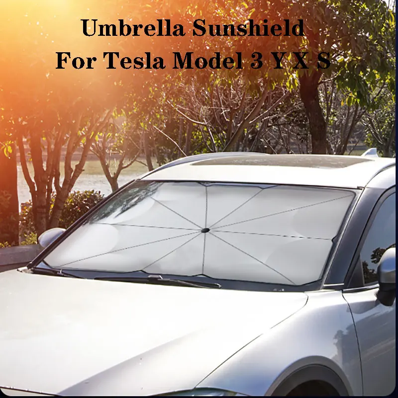 

Car Sun Shades Windshield For Tesla Model 3 Y X S Sunshade Shade Front Cover Anti UV