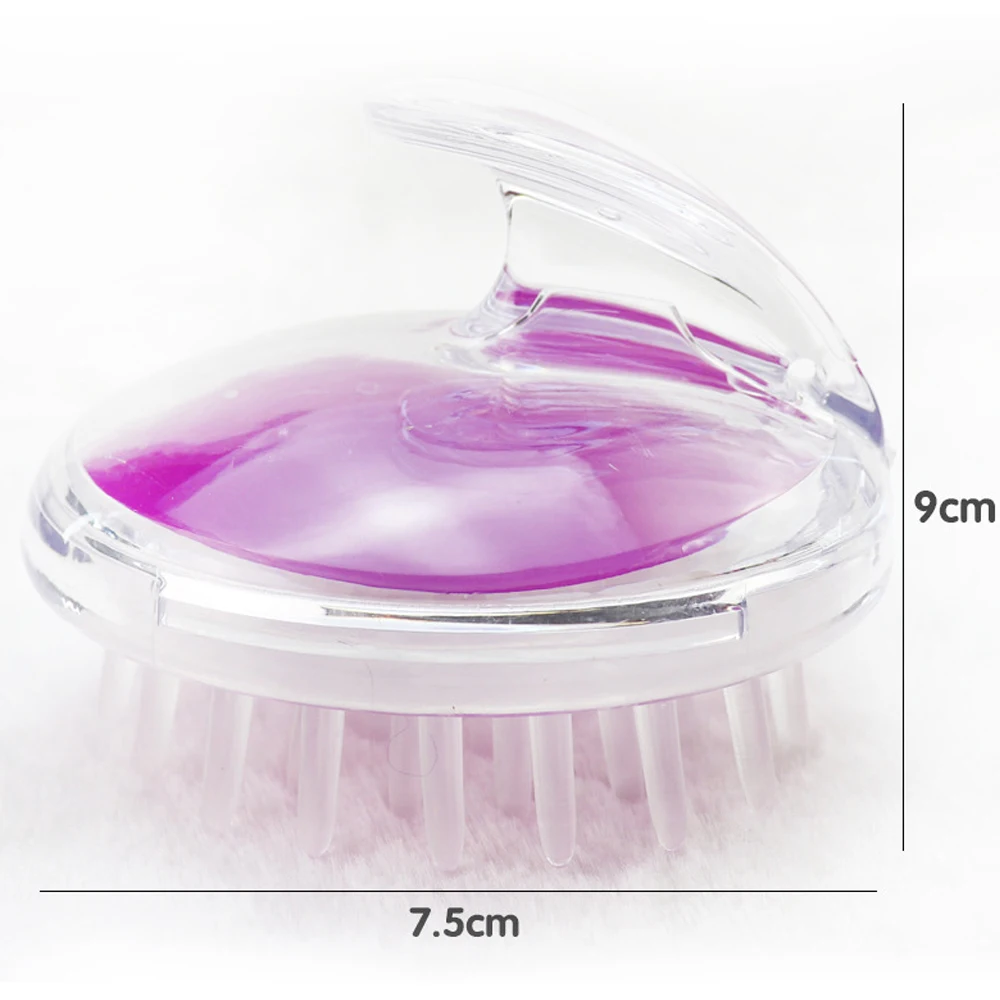 Thuis Nieuwe Siliconen Shampoo Hoofdhuid Douche Spa Haar Shampoo Siliconen Borstelkop Bad Borstel Haar Wassen Kam Scrubbers Body Cleaner