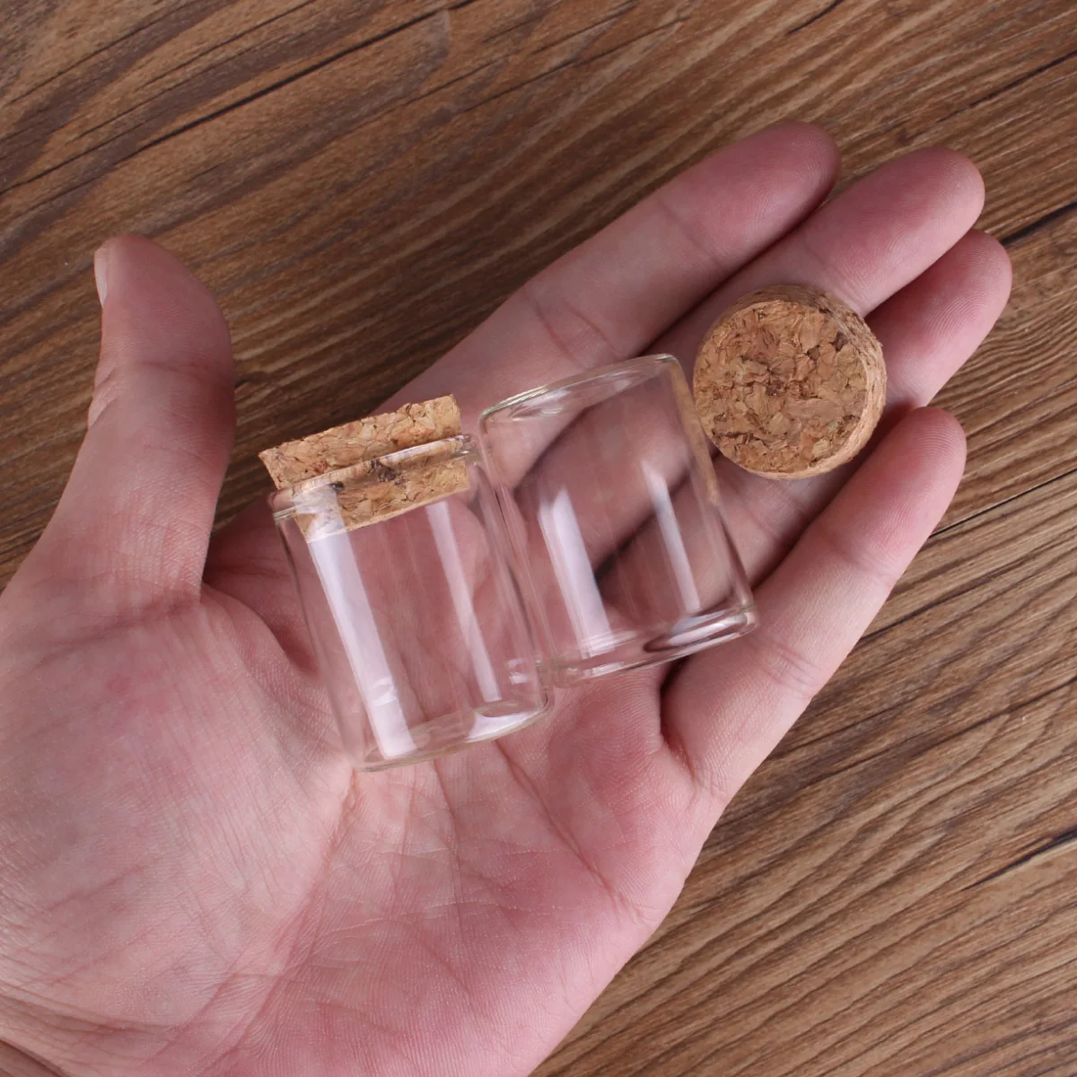 5pcs 15ml 30*40mm Test Tubes Glass bottle with Cork Lids Potion bottles Glass Jars Glass vessels Spice Jars Glass tubes