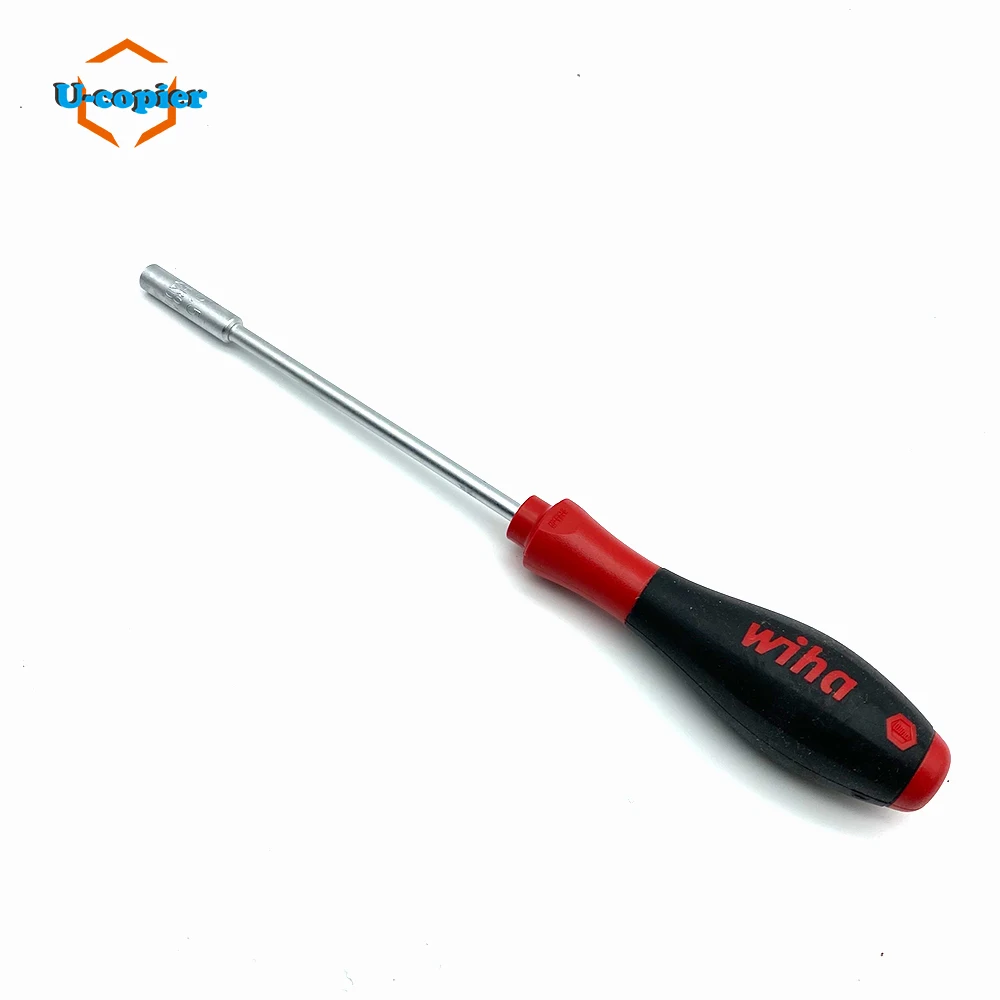 Wiha WLXY-2209 Screwdriver 5.5mm Deep Hole Sleeve 125mm Screw for Xerox With Strong Magnetic Red Scrediver