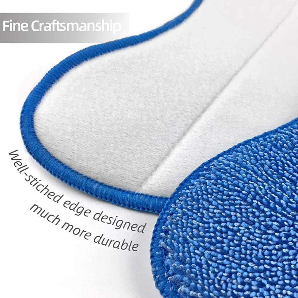 1pcs Washable VAX S86-SF-CC Blue Steam Mop Cleaning Triangle Pads Replacement Microfibre Cloth Cover Mopping Pads