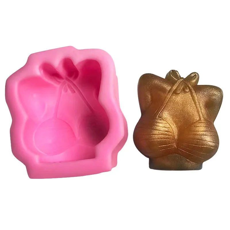 Sexy Bikini Butt Chest Handmade Soap Fondant Silicone Mold DIY Chocolate Baking Cake Jelly Pudding Molds