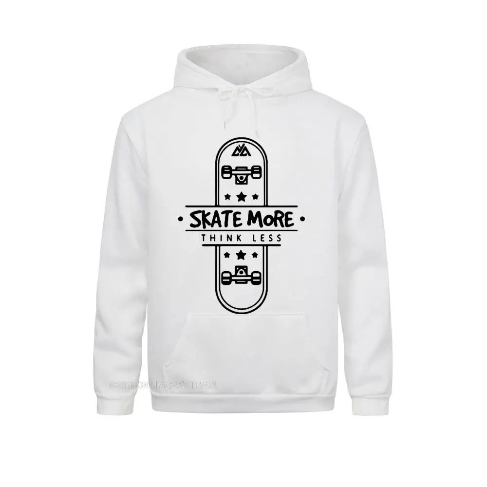 Skate More Think Less Hip Hop Fashion Sport Fall Sweatshirt Mens Plain Hooded Pullover Premium Cotton Custom Design