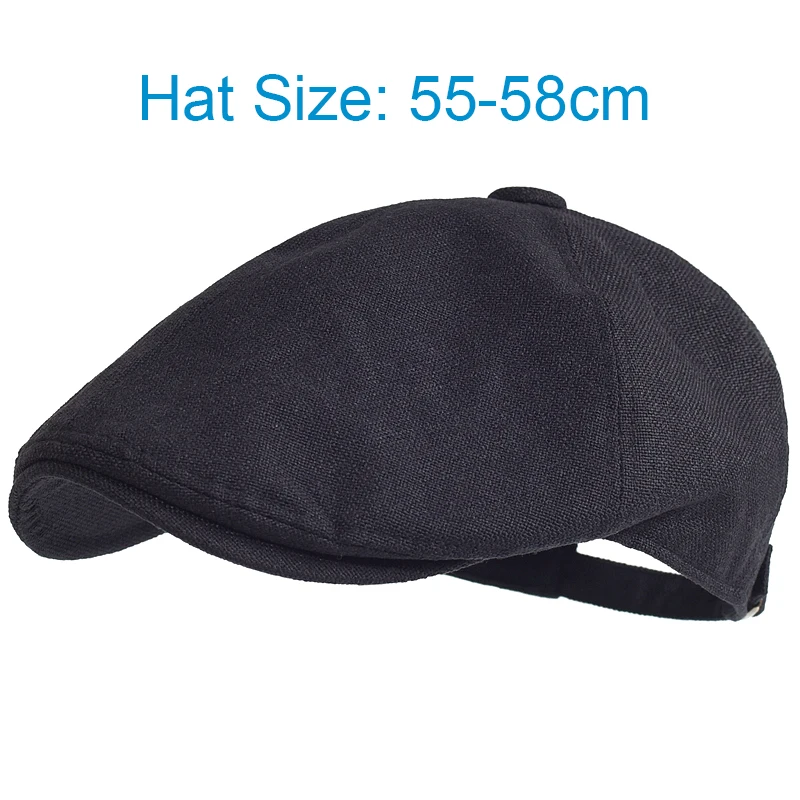 Men\'s Summer Berets Outdoor Breathable newsboy cap Spring Flat Hats Solid Duckbill Hats Vintage Gatsby Beret Hat Women