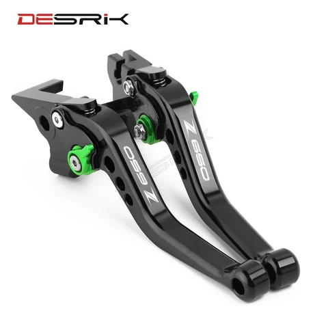 Короткие мотоциклетные тормозные рычаги сцепления для Kawasaki Z650 Z 650 2017 2018 2019 2020 с логотипом