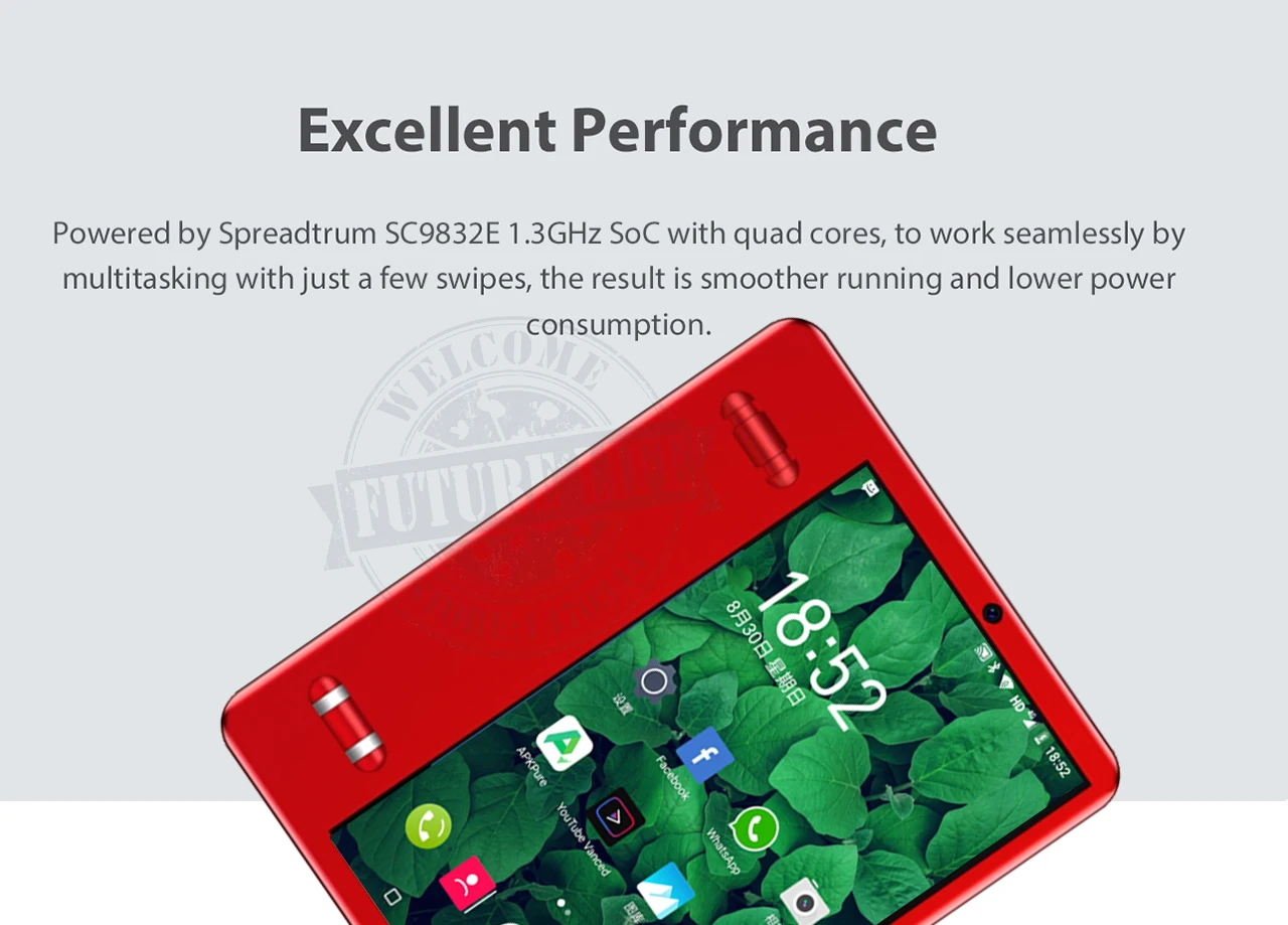 VOLTE-teléfono inteligente 4G de 8 pulgadas, 2G + 16G, 4000mAh, y la Oficina para el hogar, dispositivo IOT, tableta, soporte para mesa de notas