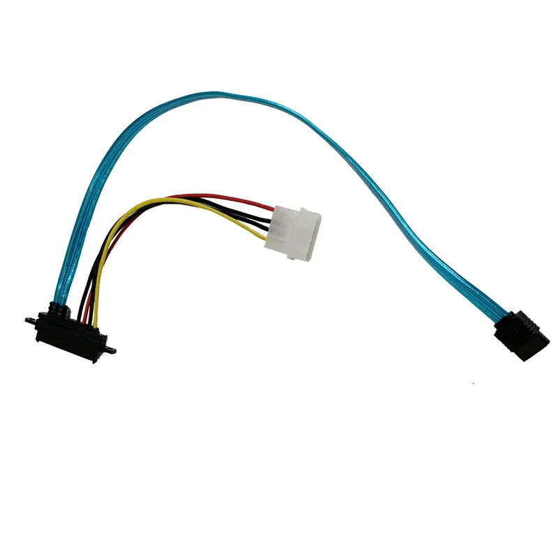 6Gb/s SATA3 15pin to SATA 7pin +IDE Molex 4Pin Power / Data Combo Cable for PC SATA 3.0 SATAIII 6Gbps Hard Drive Disk,SSD