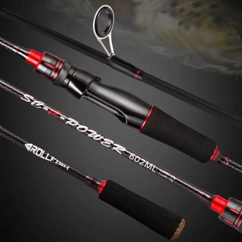 ZZ64 1.68m 1.8m 2.1m 2.4m SEE POWER 562ML 602ML 602M 702ML 702M 802ML 802M Fast Spinning Lure Fishing Rod Carbonfiber Bait 4-20g