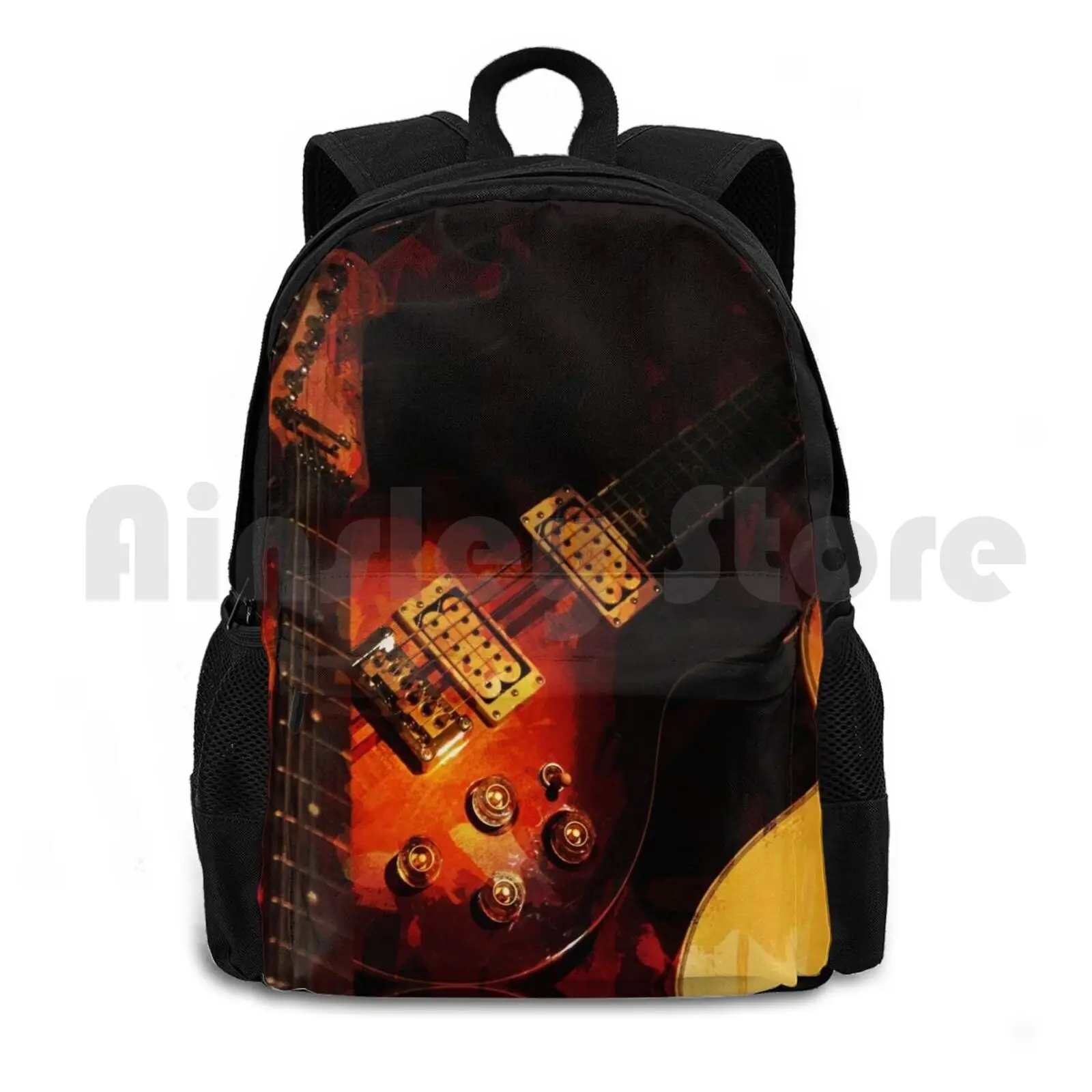 

Guitar Group Outdoor Hiking Backpack Waterproof Camping Travel Guitar Music Types Electric And Roll
