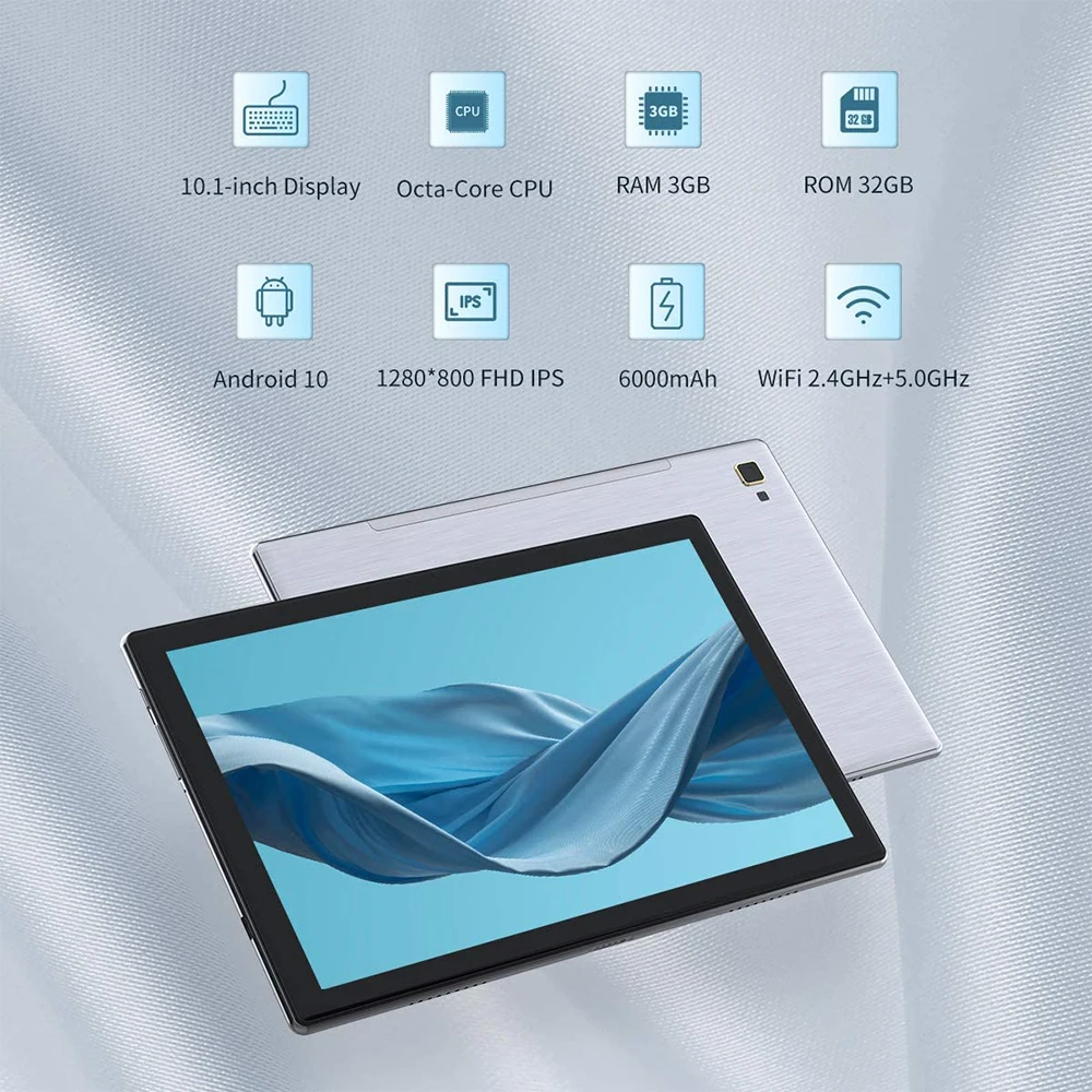 Dragon Touch Nieuwe Tablet Notepad 102 10 Inch Android 10 Tablet Octa-Core 3Gb + 32Gb Ips hd Wifi Bluetooth 5G Gps Tabletten Pc Laptop