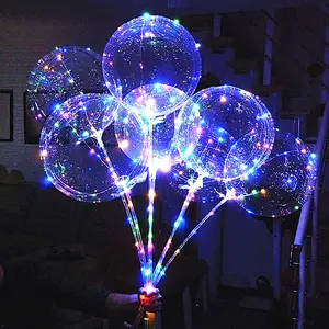 Lighted balloons on a stick sales