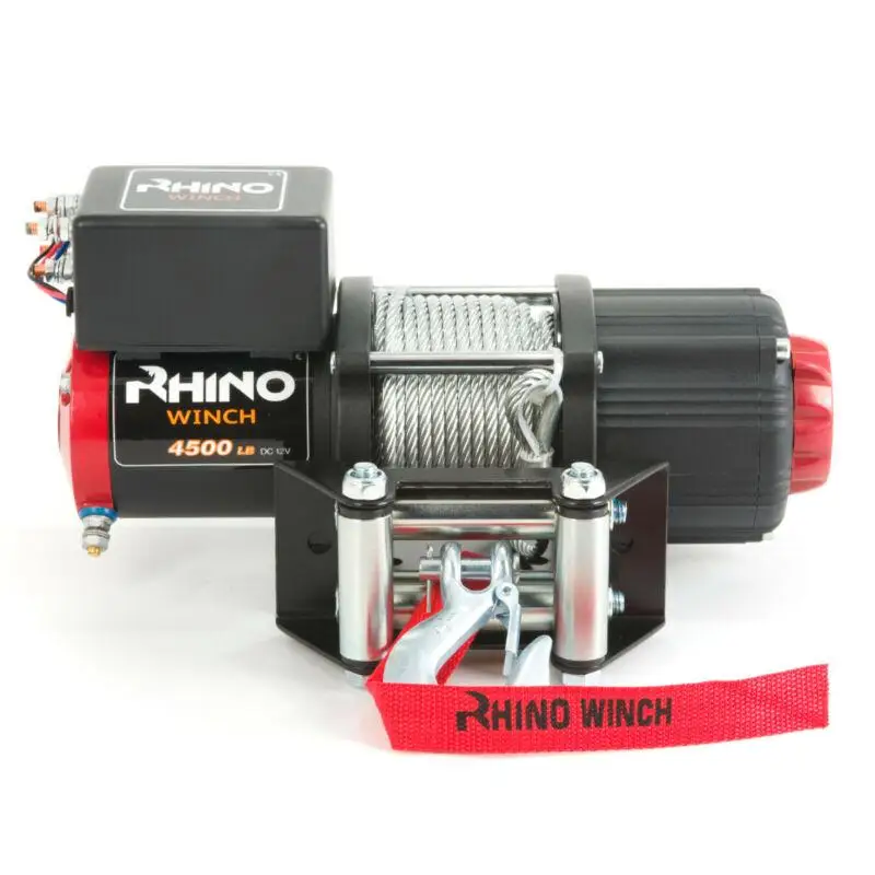 Argano elettrico di consegna ue Ru 12V 4500Lb Set telecomando argano elettrico in acciaio ad alta resistenza per rimorchio Atv resistente