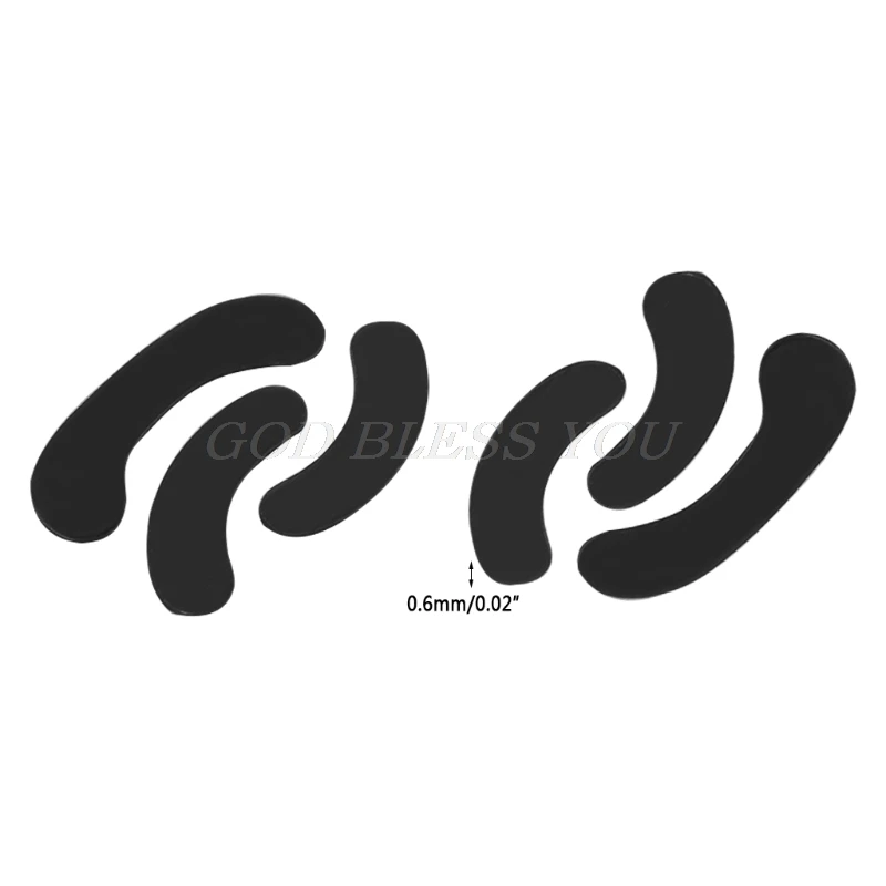 2 sets 0.6mm Mouse Feet Mouse Skates for SteelSeries XAI / Sensei / RAW / MLG Drop Shipping