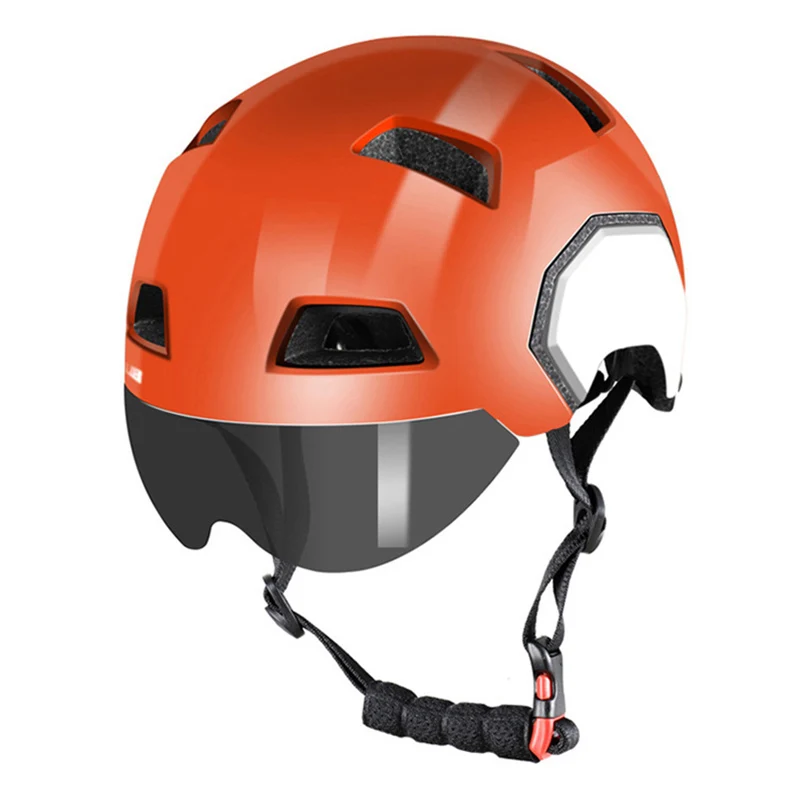 

MTB Cycling Safy Helmet Bicycle Electric Vehicle Scooter Safety Helmet Roller Skating Battery Car With Goggles Integrated Helmet