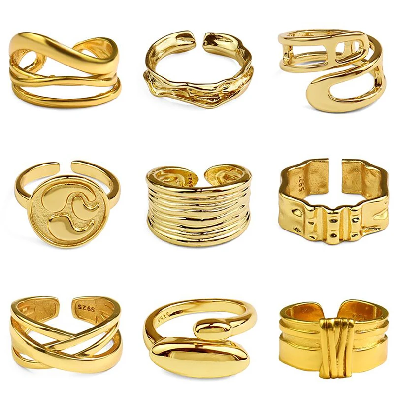 

PONYKISS классический S925 стерлингового серебра с цветами и кристаллами, многослойное крест Круглый Регулируемые кольца для женщин вечерние ювелирные украшения оптом вспомогательное оборудование