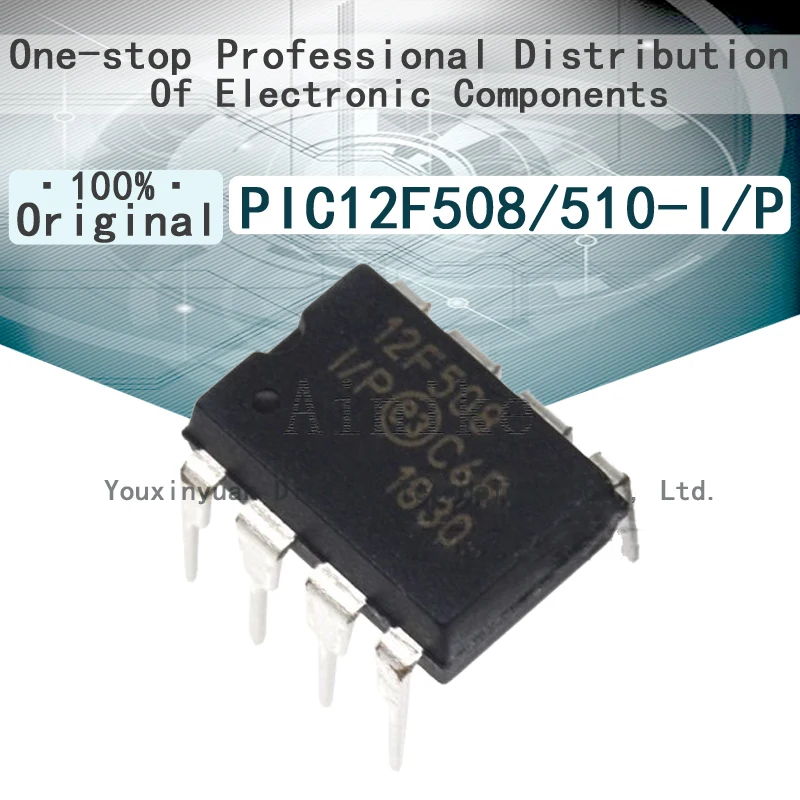 

10/Pcs New Original PIC12F508-I/P DIP-8 PIC12F510-I/P 12F508 12F510I 8 bit Microcontroller - MCU