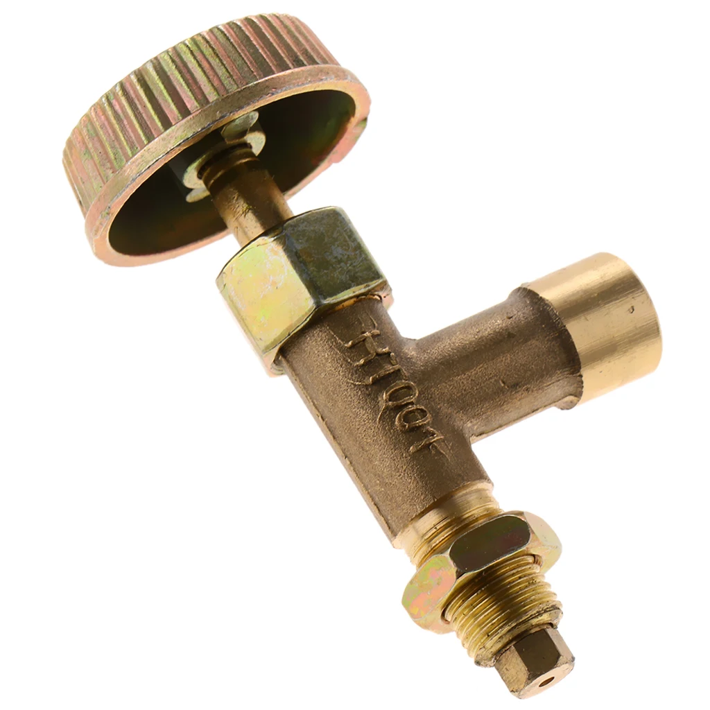 High Pressure Propane Regulator - for Propane Tank &  Gas Grill - Horizontal Brass Female Gas Ball Valve Connector