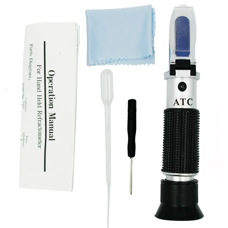 0-20% Refractometer Brix Milk Measurement Accuracy ATC Professional Digital Milk Purity Analyzer Tester Handheld Tool
