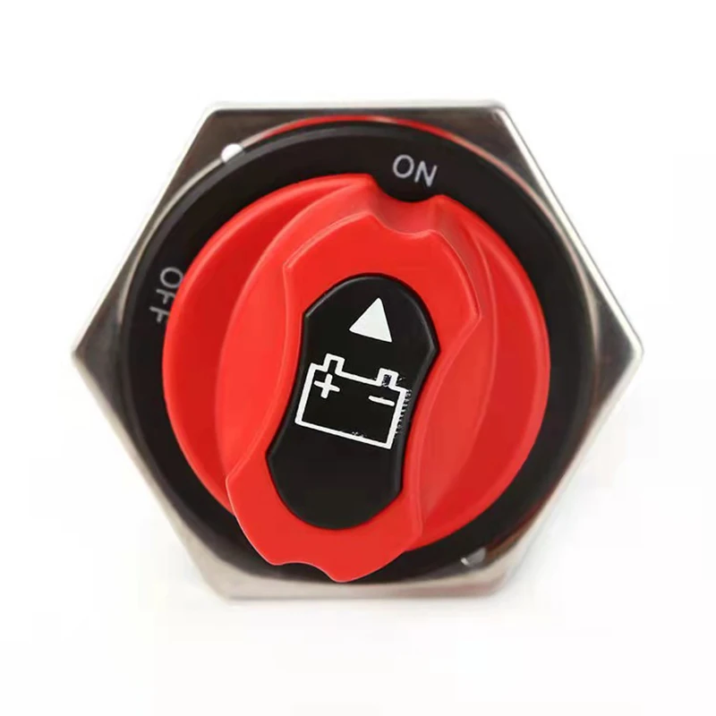 Interruttore batteria, interruttore principale di interruzione dell'alimentazione della batteria 12-48 V sezionatore di disconnessione per auto, veicolo, camper e barca (On/Off)