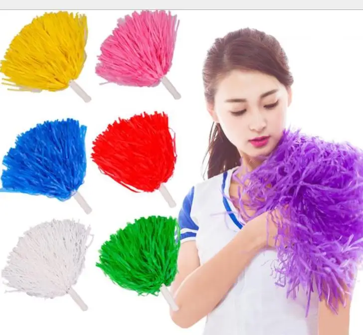 Pom Poms Cheerleading Cheer Cheerleading Supplies Square Dance Props Color Can Choose Flower Dance Cheerleading Team Handbal SN