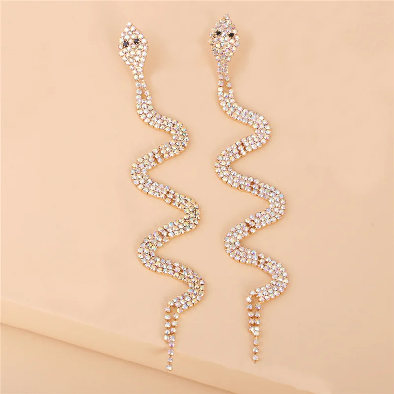 JUJIA Tassel Earrings Fashion Famous Luxury Brand Designers Long Charm Snake Dangle Earrings Brincos For Women image 2