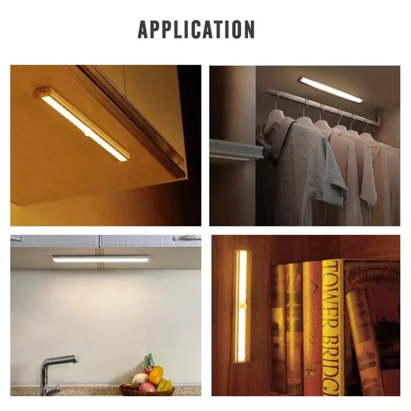 Xiaomi youpin-Luz LED nocturna con Sensor de movimiento, lámpara inalámbrica para armario, cocina, armario, escaleras, iluminación de pasillo