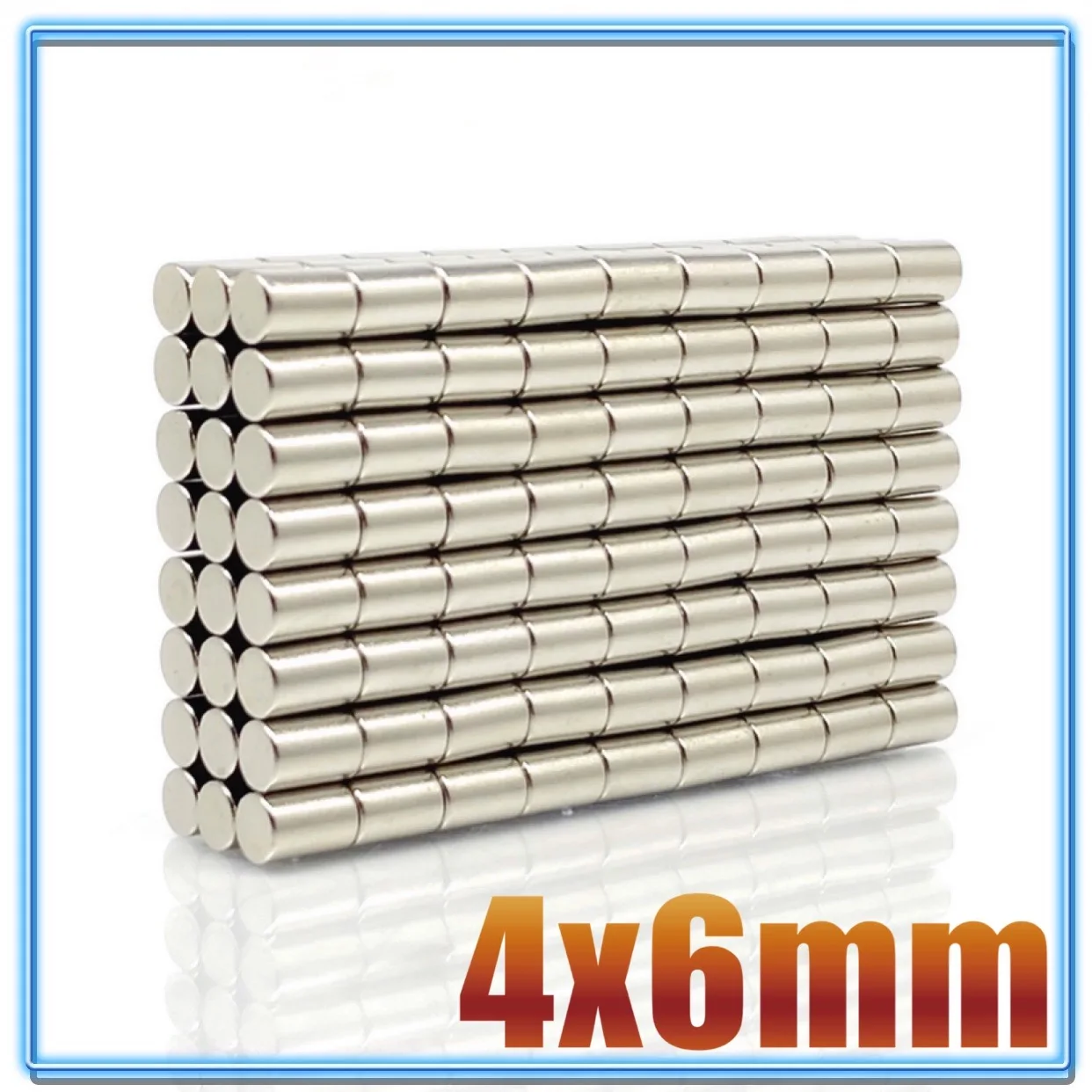 20 ~ 1000 Uds 4x6mm búsqueda imán fuerte menor 4mm X 6mm imanes redondos pequeños a granel 4x6mm imanes de disco de neodimio 4*6mm N35 magnético