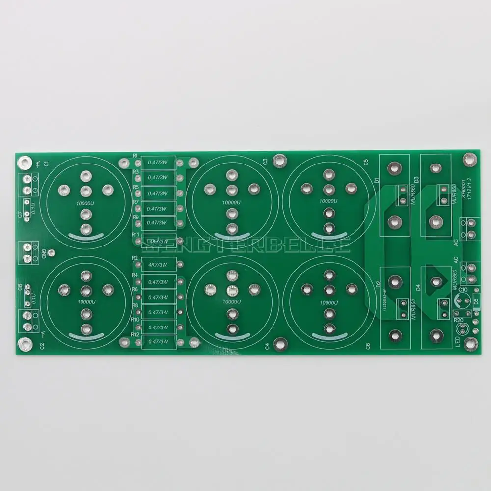 CRC 6 Capacitor Power Supply Rectification Filter PCB For PASS Audio Amplifier