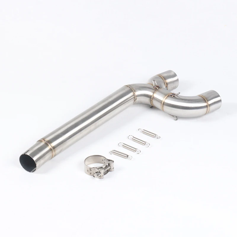 FZ6N FZ6S FZ6 Motorcycel Stainless Steel Middle Connecting Pipe & Tail Exhaust Muffler Pipe Silp on For Yamaha YZF-FZ6N FZ6S FZ6