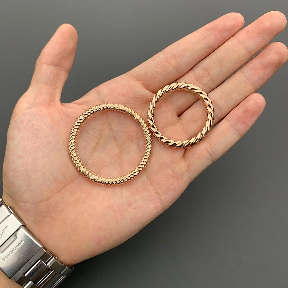 Golden Spiral Cock Rings For Man Erection Metal Penis Ejaculation Delay Ring Pleasure Sex Toys Extend Cockring Adult Products 18