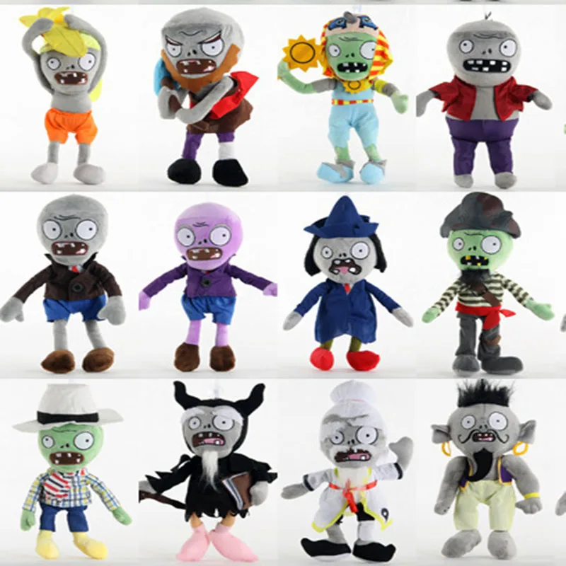 41 estilos 30cm plantas vs Zombies Cosplay juguetes de peluche sombreros PVZ pato pirata Zombie juguetes de peluche muñeca juego figura juguete para niños regalo